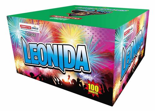 scatola Fuochi d'artificio  BATTERIA 100  COLPI LEONIDA